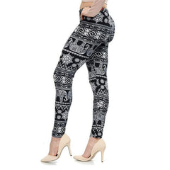 Rose Flower Printed Leggings