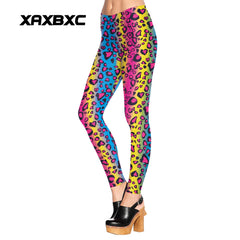 Sexy Girl leggings Rainbow Print
