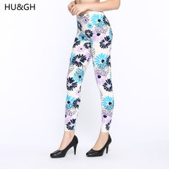 High Quality Print Flower Casual Legging