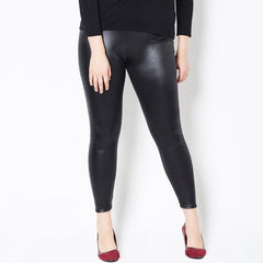 Women Fake Leather Plus Size Leggings