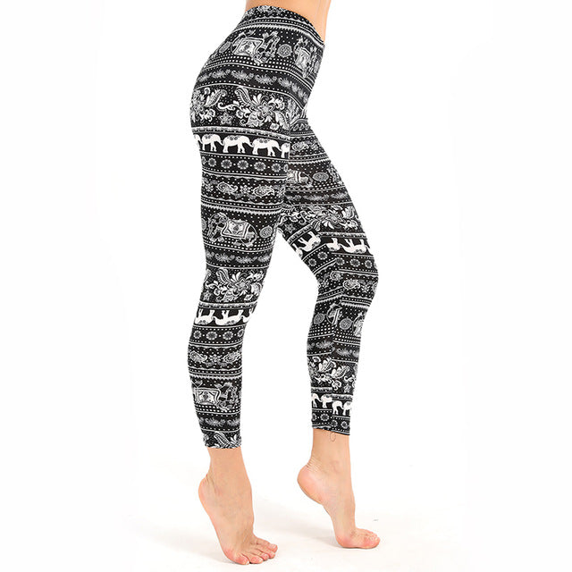 Women's Yoga Print Fitness Leggings