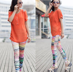 Sunflower Stripes Leggings