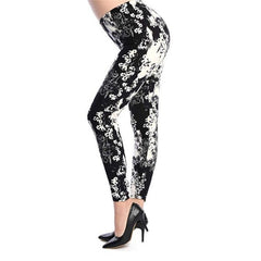 Rose Flower Printed Leggings