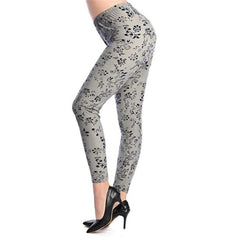 Rose Flower Printed Leggings