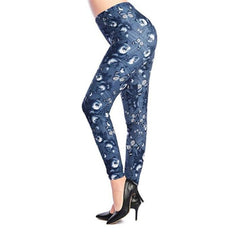 Rose Flower Printed Leggings