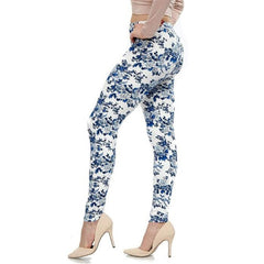 Rose Flower Printed Leggings
