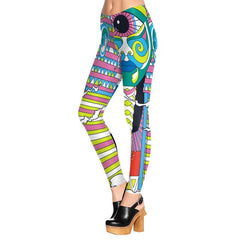 Sexy Girl leggings Rainbow Print