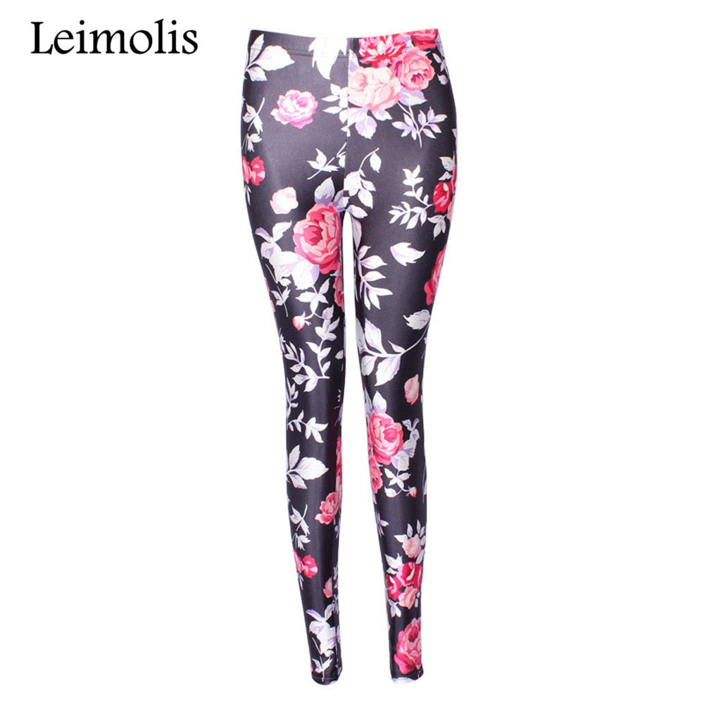 Printed fitness workout leggings
