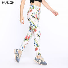 High Quality Print Flower Casual Legging