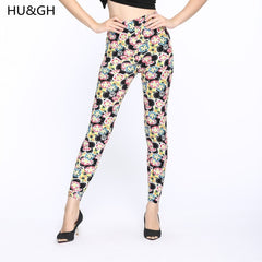 High Quality Print Flower Casual Legging