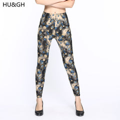 High Quality Print Flower Casual Legging