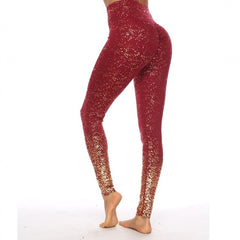 Women Pink High Waist Booty Leggings