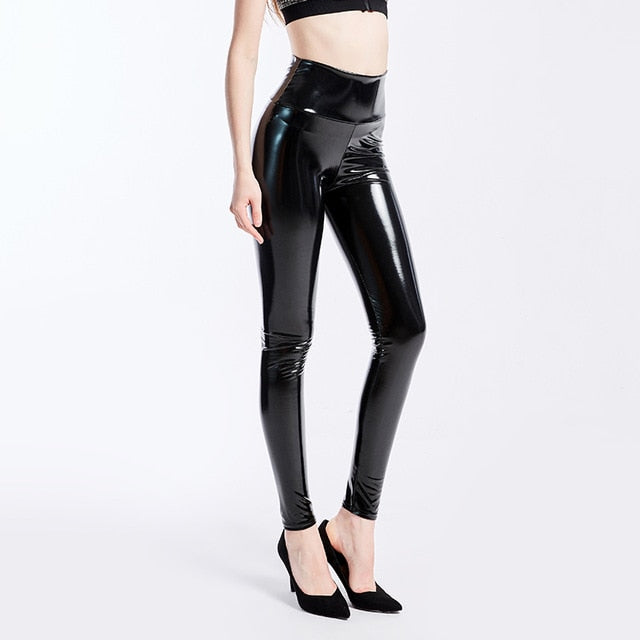 Plus Size Leather Leggings